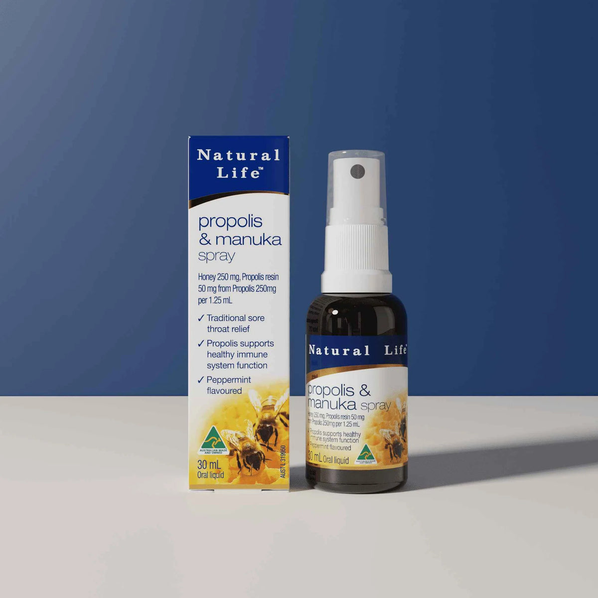 NATURAL LIFE™ Propolis-Manuka-Honig-Halsspray/Propolis-Tropfen mit doppelter Wirkung